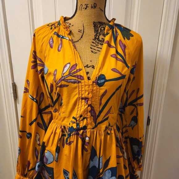 Anthropologie Let Me Be Printed Tunic Dress S - Picture 5 of 16